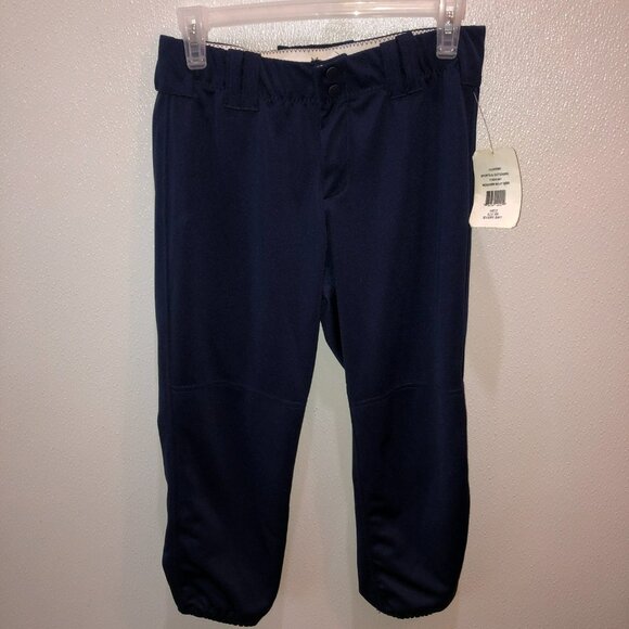 New Intensity Girls Medium Navy Blue Pro Elite Belt Loop Softball Pants Size M - Picture 2 of 9